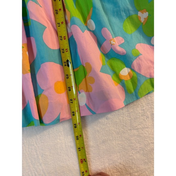 Lilly Pulitzer Strapless Floral Dress Size 4 Retro Fun Groovy Hipie - Picture 5 of 8